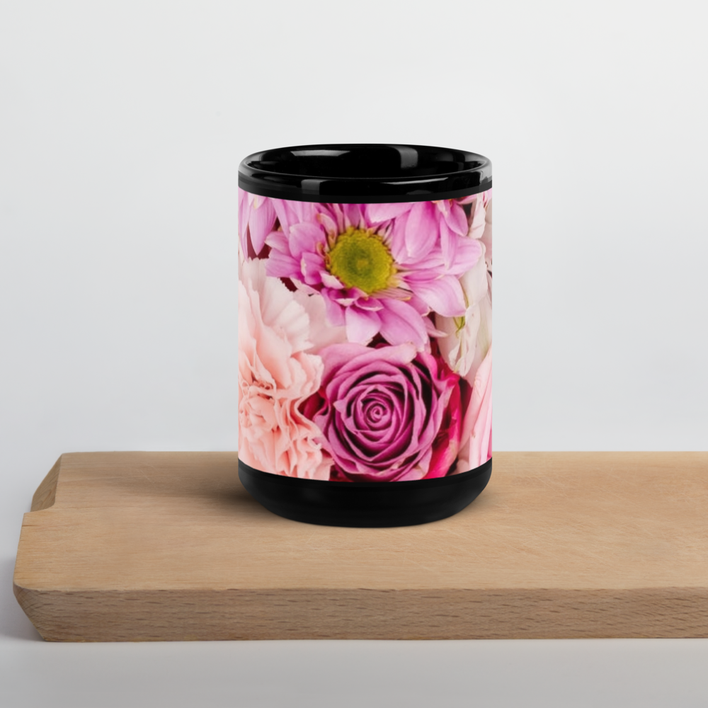 mug pink flowers mug Healthywealth.net