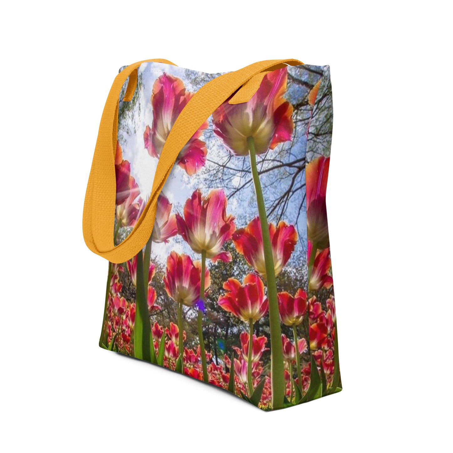 red Flowers tote bag healthywealth.net