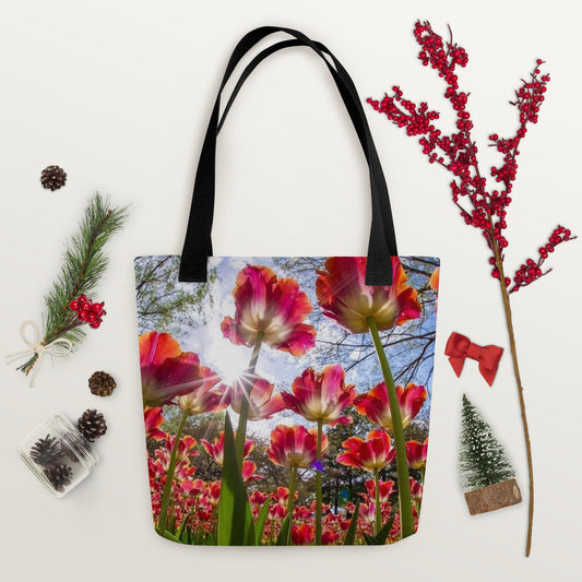 red Flowers tot bag healthywealth.net