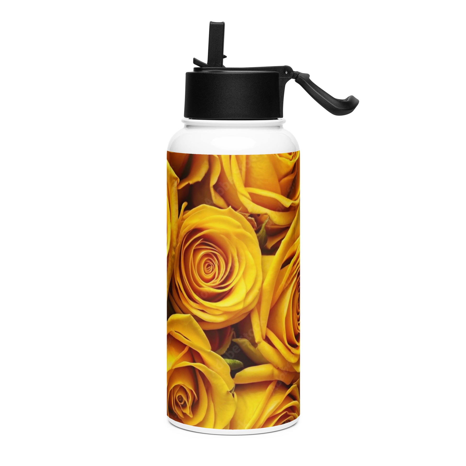 yellow roses water bottle healthywealth.net