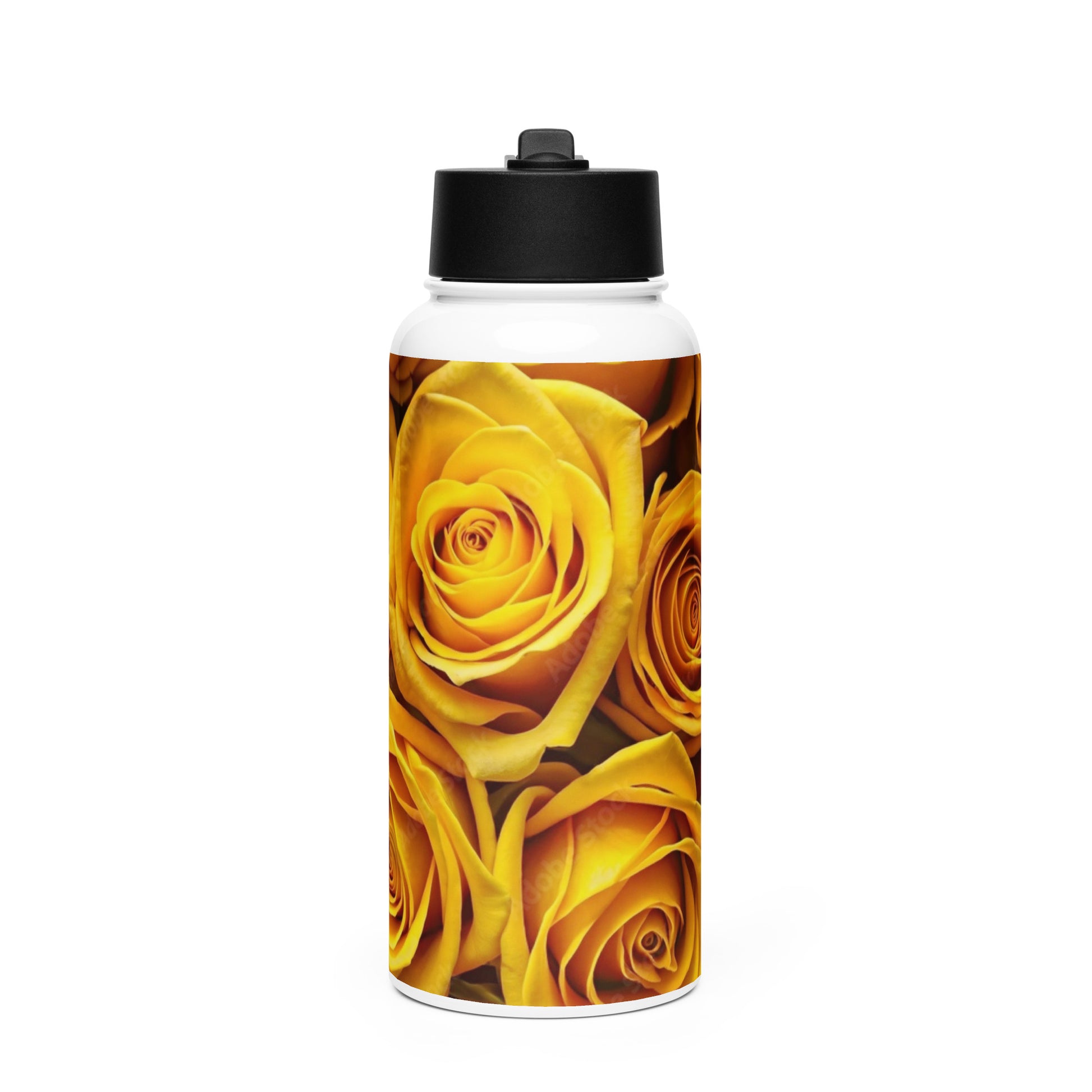 yellow roses water bottle healthywealth.net
